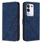 For vivo Y29 4G Global Crossbody 3D Embossed Flip Leather Phone Case(Blue) - 2