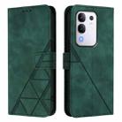 For vivo Y29 4G Global Crossbody 3D Embossed Flip Leather Phone Case(Green) - 2