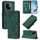 For vivo Y39 5G Global Crossbody 3D Embossed Flip Leather Phone Case(Green) - 1