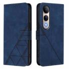 For vivo V50 Lite 5G Crossbody 3D Embossed Flip Leather Phone Case(Blue) - 2