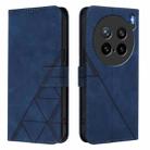 For vivo X200s Crossbody 3D Embossed Flip Leather Phone Case(Blue) - 2