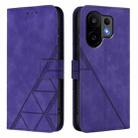For vivo S30 Crossbody 3D Embossed Flip Leather Phone Case(Purple) - 2