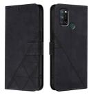 For Realme C17 / 7i Crossbody 3D Embossed Flip Leather Phone Case(Black) - 2