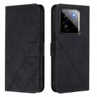 For Realme GT7 Pro 5G Crossbody 3D Embossed Flip Leather Phone Case(Black) - 2