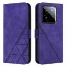 For Realme GT7 Pro 5G Crossbody 3D Embossed Flip Leather Phone Case(Purple) - 2