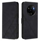 For Realme Narzo 80 Pro Crossbody 3D Embossed Flip Leather Phone Case(Black) - 2