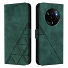 For Realme Narzo 80 Pro Crossbody 3D Embossed Flip Leather Phone Case(Green) - 2