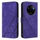 For Realme Narzo 80 Pro Crossbody 3D Embossed Flip Leather Phone Case(Purple) - 2