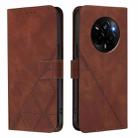 For Realme Narzo 80 Pro Crossbody 3D Embossed Flip Leather Phone Case(Brown) - 2