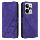 For Realme Neo7 Turbo 5G Crossbody 3D Embossed Flip Leather Phone Case(Purple) - 2