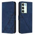 For Realme V70 5G / C75 5G Crossbody 3D Embossed Flip Leather Phone Case(Blue) - 2