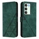 For Realme V70 5G / C75 5G Crossbody 3D Embossed Flip Leather Phone Case(Green) - 2