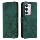 For Realme C71 4G Global Crossbody 3D Embossed Flip Leather Phone Case(Green) - 2
