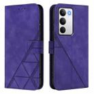 For Realme C71 4G Global Crossbody 3D Embossed Flip Leather Phone Case(Purple) - 2