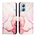 For Blackview A52 PT003 Marble Pattern Flip Leather Phone Case(Rose Gold) - 2