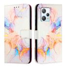 For Blackview A53 PT003 Marble Pattern Flip Leather Phone Case(Galaxy Marble White) - 2