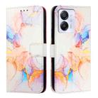 For Blackview Color 8 PT003 Marble Pattern Flip Leather Phone Case(Galaxy Marble White) - 2