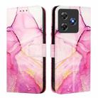 For Blackview Wave 8C PT003 Marble Pattern Flip Leather Phone Case(Pink Purple Gold) - 2