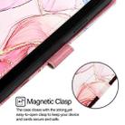 For Blackview Oscal Flat 1C PT003 Marble Pattern Flip Leather Phone Case(Rose Gold) - 3