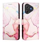 For Blackview Oscal Flat 2 / 2C PT003 Marble Pattern Flip Leather Phone Case(Rose Gold) - 2