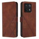 For Xiaomi 14T Crossbody 3D Embossed Flip Leather Phone Case(Brown) - 2