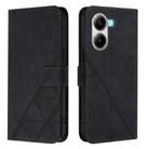 For Xiaomi Poco X7 Pro Crossbody 3D Embossed Flip Leather Phone Case(Black) - 2