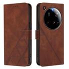 For Xiaomi 15 Ultra Crossbody 3D Embossed Flip Leather Phone Case(Brown) - 2