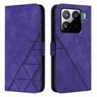 For Xiaomi 15S Pro Crossbody 3D Embossed Flip Leather Phone Case(Purple) - 2