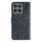 For Motorola Edge 60 Pro Lace Flower Embossing Flip Leather Phone Case(Dark Blue) - 3