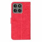 For Motorola Edge 60 Pro Lace Flower Embossing Flip Leather Phone Case(Red) - 3