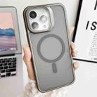 For iPhone 15 Pro Max J3 Magsafe Frame Bracket Shockproof Phone Case(Grey) - 1