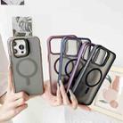 For iPhone 15 Pro Max J3 Magsafe Frame Bracket Shockproof Phone Case(Grey) - 2