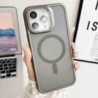 For iPhone 14 Pro Max J3 Magsafe Frame Bracket Shockproof Phone Case(Grey) - 1