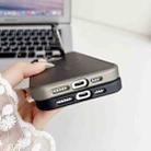 For iPhone 14 Pro Max J3 Magsafe Frame Bracket Shockproof Phone Case(Black) - 3