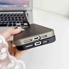 For iPhone 11 Pro Max J3 Magsafe Frame Bracket Shockproof Phone Case(Dark Purple) - 3