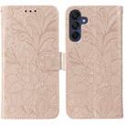For Samsung Galaxy A16 4G / 5G / A26 5G Lace Flower Embossing Flip Leather Phone Case(Rose Gold) - 1