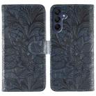 For Samsung Galaxy A16 4G / 5G / A26 5G Lace Flower Embossing Flip Leather Phone Case(Dark Blue) - 1