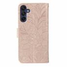 For Samsung Galaxy S25+ 5G / S24+ 5G Lace Flower Embossing Flip Leather Phone Case(Rose Gold) - 3