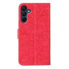 For Samsung Galaxy S25+ 5G / S24+ 5G Lace Flower Embossing Flip Leather Phone Case(Red) - 3