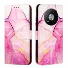 For ZTE Blade A73 5G PT003 Marble Pattern Flip Leather Phone Case(Pink Purple Gold) - 2