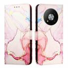 For ZTE Blade A73 5G PT003 Marble Pattern Flip Leather Phone Case(Rose Gold) - 2