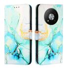 For ZTE Blade A73 5G PT003 Marble Pattern Flip Leather Phone Case(Green) - 2