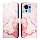 For ZTE Blade V50 Vita PT003 Marble Pattern Flip Leather Phone Case(Rose Gold) - 2