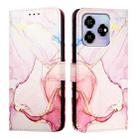 For ZTE Axon 60 / Blade V60 PT003 Marble Pattern Flip Leather Phone Case(Rose Gold) - 2