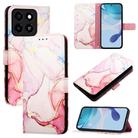 For ZTE Blade A35 / A55 PT003 Marble Pattern Flip Leather Phone Case(Rose Gold) - 1