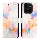 For ZTE Blade A35 / A55 PT003 Marble Pattern Flip Leather Phone Case(Galaxy Marble White) - 3