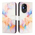 For ZTE Blade A35 Lite / A35 Core PT003 Marble Pattern Flip Leather Phone Case(Galaxy Marble White) - 2