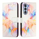 For ZTE nubia S 5G A403ZT PT003 Marble Pattern Flip Leather Phone Case(Galaxy Marble White) - 3