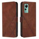 For Ulefone Note 14 Crossbody 3D Embossed Flip Leather Phone Case(Brown) - 2