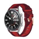 For Galaxy Watch 3 41mm Woven Nylon Watch Band, Size: Free Size 20mm(Red) - 1